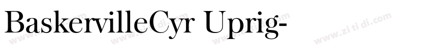 BaskervilleCyr Uprig字体转换
